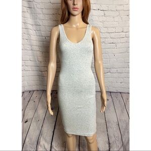 New Olivaceous Bodycon Midi Dress Grey Size S